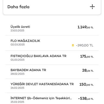 Yıllık Kart Ücreti İptal Edilmiyor
