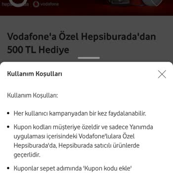 Vodafone'un Yanıltıcı Kampanya Koşulları