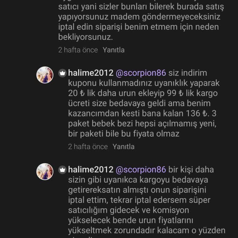 Siparişim Gönderilmiyor Ve Destek Alınamıyor