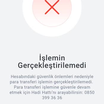 Güvenlik Blokesi Ve İşlem Sorunu