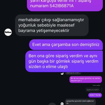 Fahhar'dan Bayram Öncesi Teslimat Sorunu