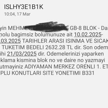 Adıyaman TOKİ'de Fatura Ve Yönetim Sorunları