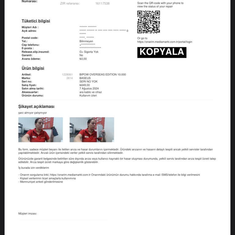 Media Markt'ta Müşteri Hizmetleri Sorunu Ve İletişim Eksikliği