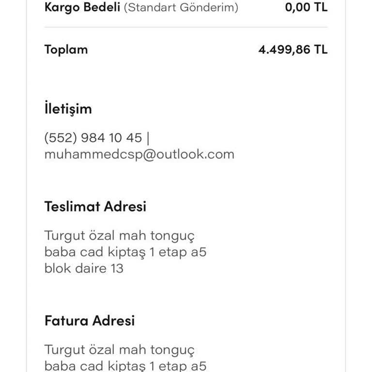 Eksik Teslimat Ve Çözüm Bulunamayan Sorun