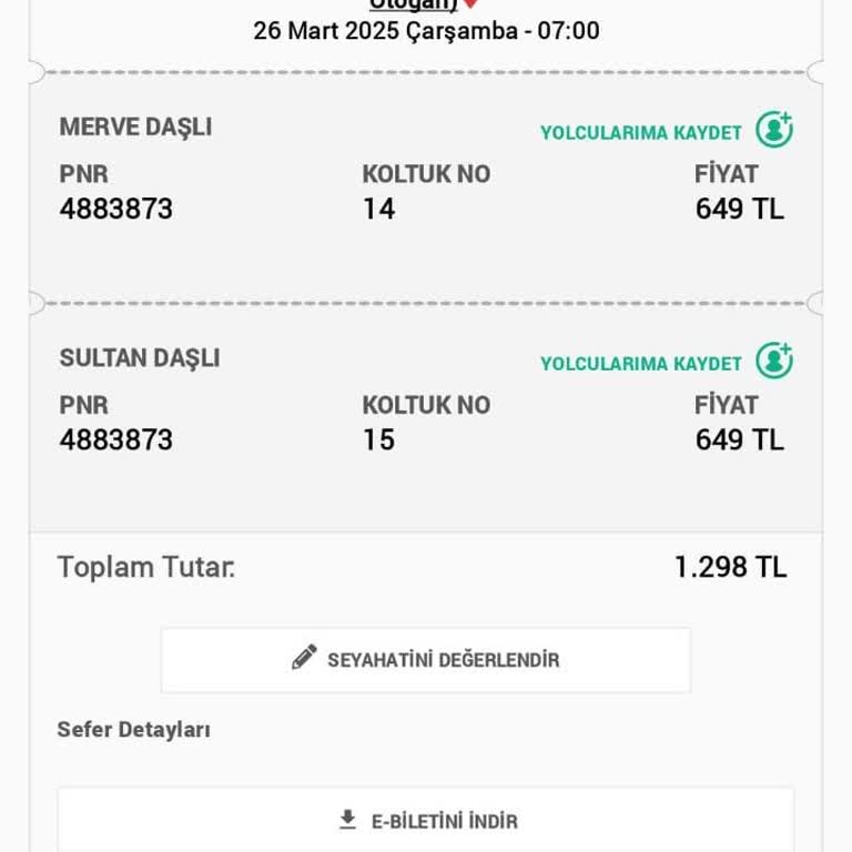 İptal Edilen Biletin Parası Geri Ödenmedi