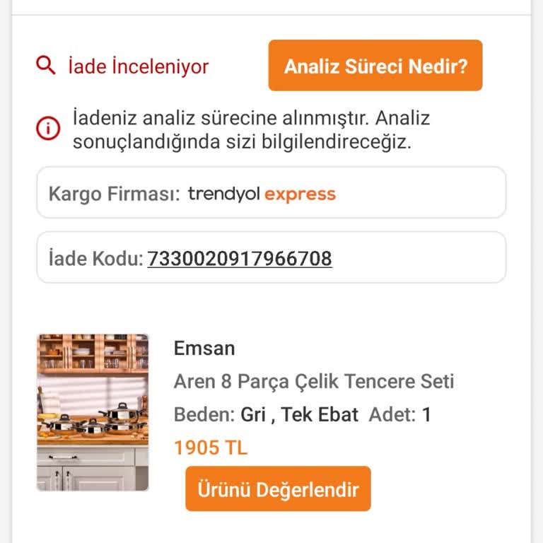 Tencere Seti Kalitesizliği Ve Uzayan İnceleme Süreci