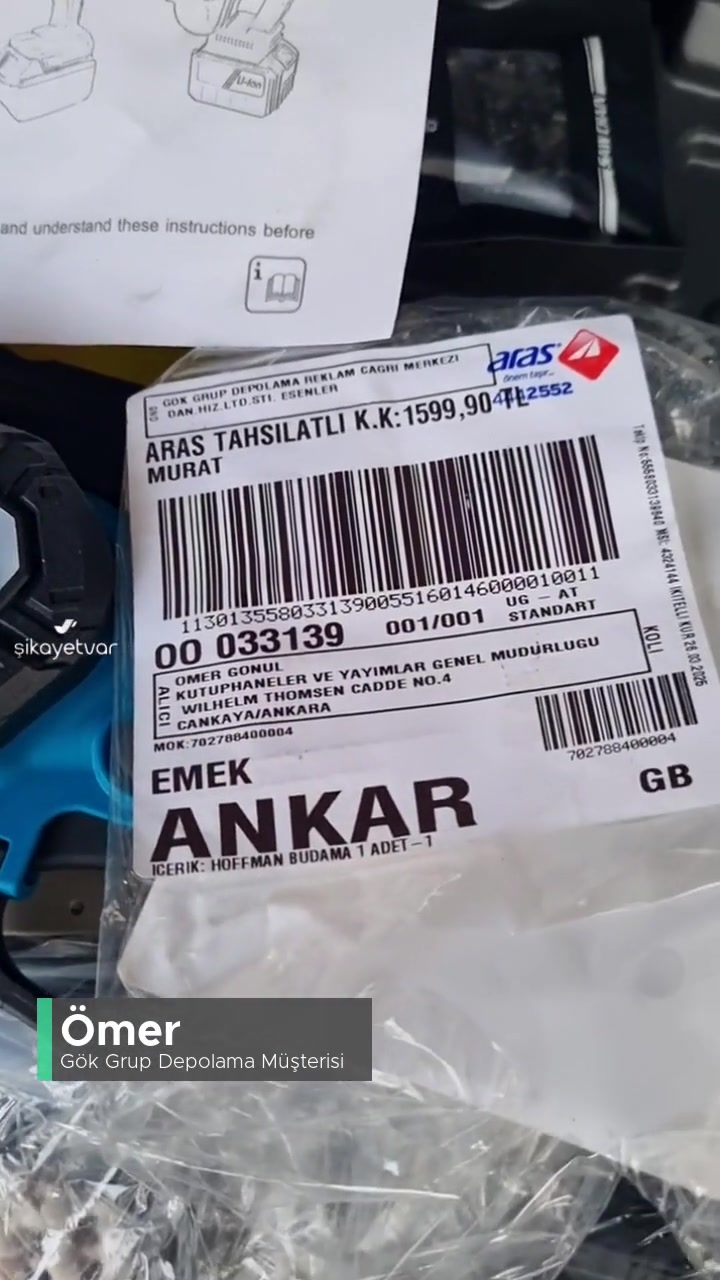 Gök Grup Depolama Yanlış Marka Budama Makinesi Göndermişler, (Bilerek Yapılmış Gibi.) videonun kapak resmi