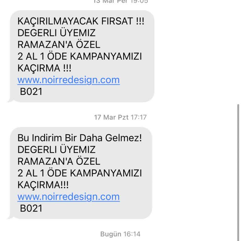 Kalitesiz Ürünler Ve İstenmeyen Mesajlar