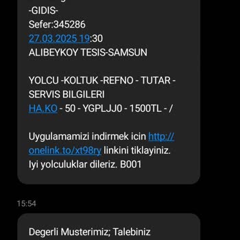 Koltuk Numarası Değişikliği Mağduriyeti