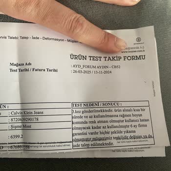 Boyner'den Aldığım Montta Renk Atması Ve İade Sorunu