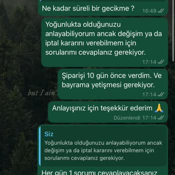 Bayram Öncesi Mağduriyeti: İletişim Eksikliği Ve Geciken Teslimat