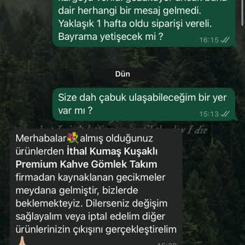 Bayram Öncesi Mağduriyeti: İletişim Eksikliği Ve Geciken Teslimat