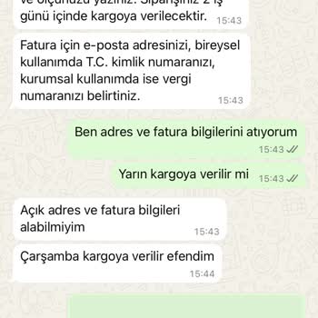 Akordiyon Kapı Siparişi Kargoya Verilmiyor