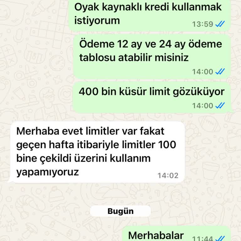 VakıfBank OYAK Anlaşmalı Kredi Limiti Sorunu