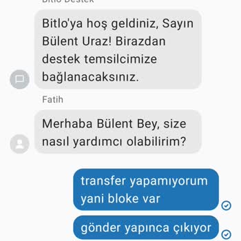 Bitlo'da İşlem Engeli Ve Yetersiz Müşteri Hizmeti