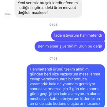 Görseldeki Ürünle Gelen Ürün Farklı