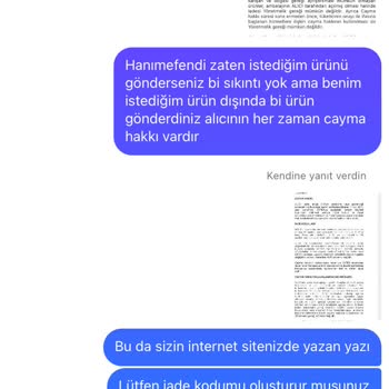 Görseldeki Ürünle Gelen Ürün Farklı