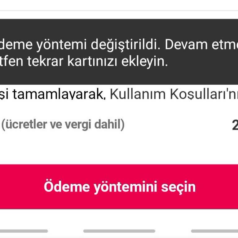 Yemek Sepeti'nde Sürekli Ödeme Sorunu