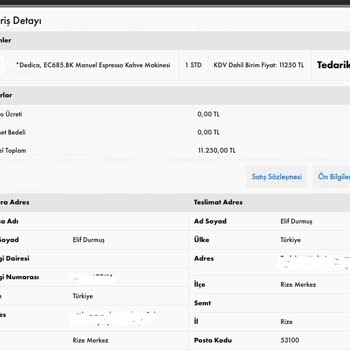 Kadınlar Günü İndirimiyle Aldığım Kahve Makinesi Gönderilmiyor