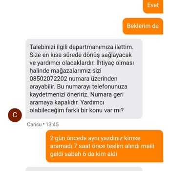 Yanlış Şube Teslimatı Ve İletişim Sorunları