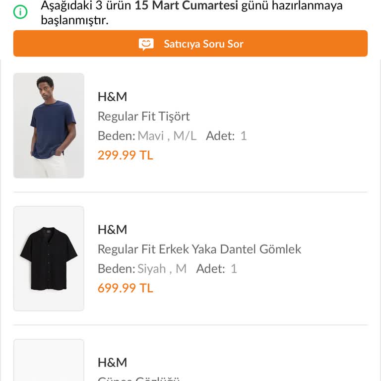Siparişin Hazırlanma Sürecinde Yaşanan Uzun Gecikme