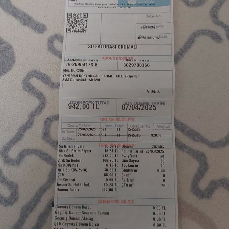 Fahiş Su Faturası Şoku: Sayaç Hatası Mı?