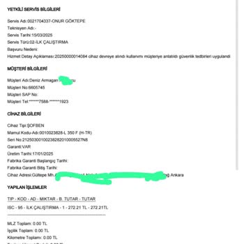 Yeni Aldığım Şofben Sürekli Arıza Veriyor!