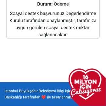 İBB Sosyal Destek Başvurusunda Geri Dönüş Eksikliği