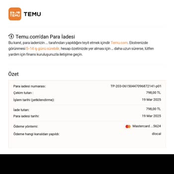 Para İadesi Sorunu Ve Yanıltıcı Bilgilendirme