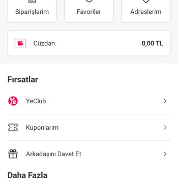 Yemek Sepeti'nde Bilgim Dışında Açılan Hesap Ve İlgisizlik