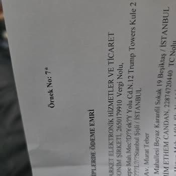 Kimlik Bilgilerimle Yapılan Yetkisiz Alışveriş