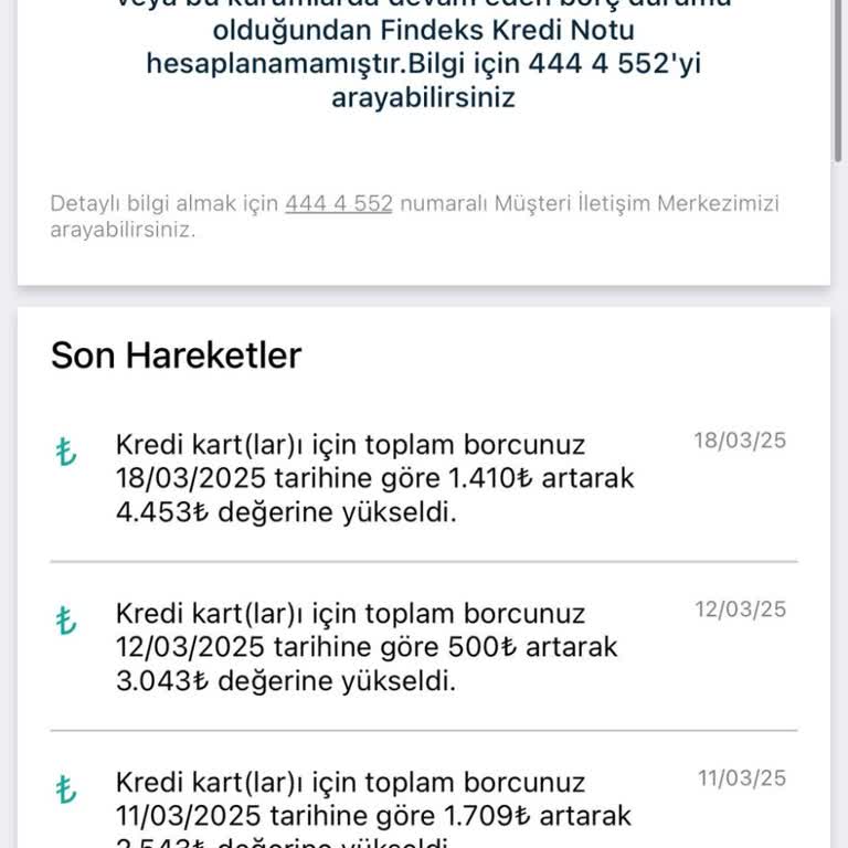 Kredi Notumun Hesaplanmaması Nedeniyle Mağduriyet Yaşıyorum