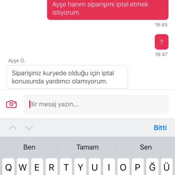 Buz Gibi Yemek Ve İade Karmaşası