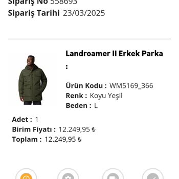 Columbia'dan Beklenmedik Sipariş İptali Ve Geciken İade