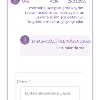 Digiturk Sözleşme Sonrası Faturalandırma Sorunu