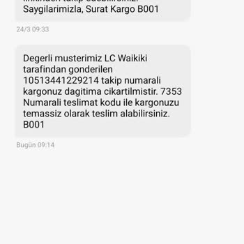 Teslim Edilmeyen Ürün İçin Yanıltıcı Teslimat Mesajı