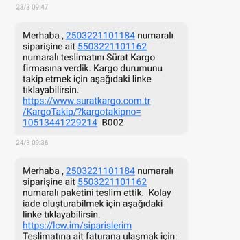 Teslim Edilmeyen Ürün İçin Yanıltıcı Teslimat Mesajı