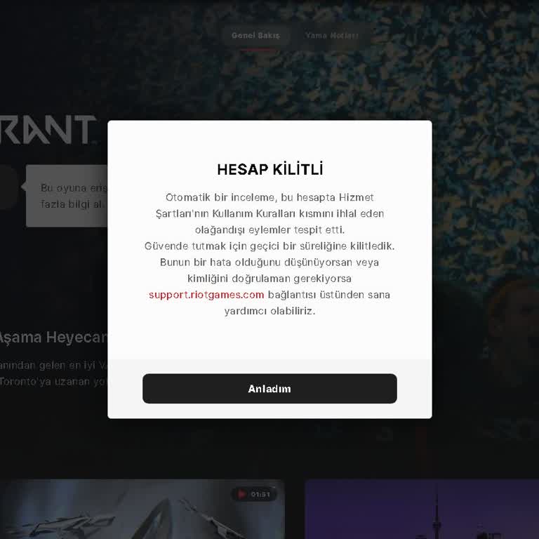 Haksız Ban Ve Destek Talebi: Valorant'ta Sebepsiz Ceza