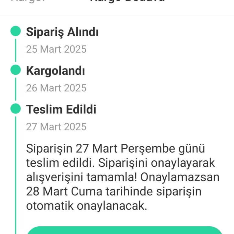İade Talebime Rağmen Teslim Edilen Kargo Sorunu