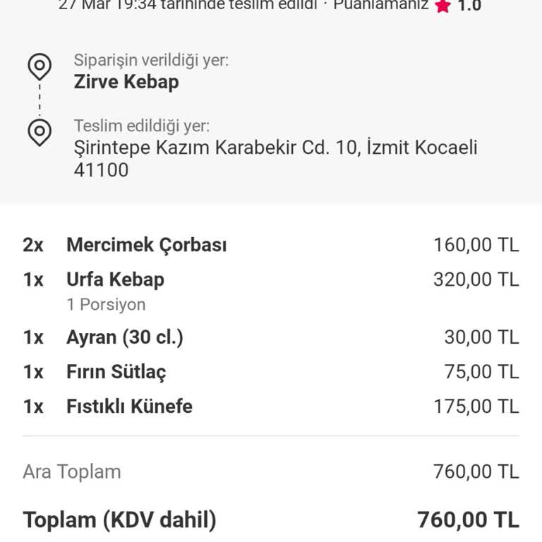 İftar Vakti Sipariş Sorunu