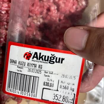 Akuğur Market'ten Alınan Kıyma Grileşmiş Çıktı
