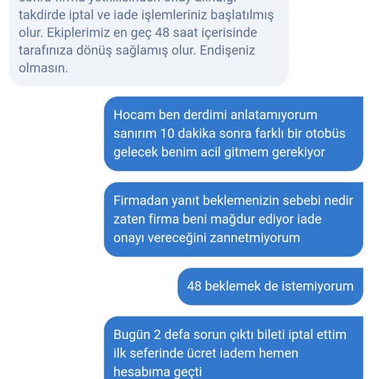 Obilet'ten İade Sorunu Ve Mağduriyet