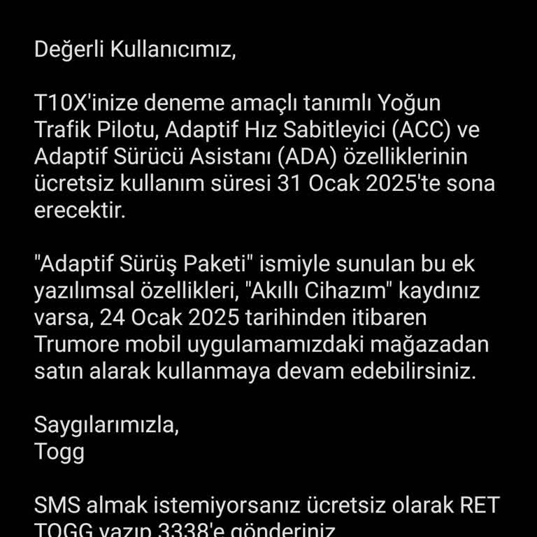 Togg Araçlarında Adaş Sistemi Sorunu: Müşteri Memnuniyeti Tehlikede