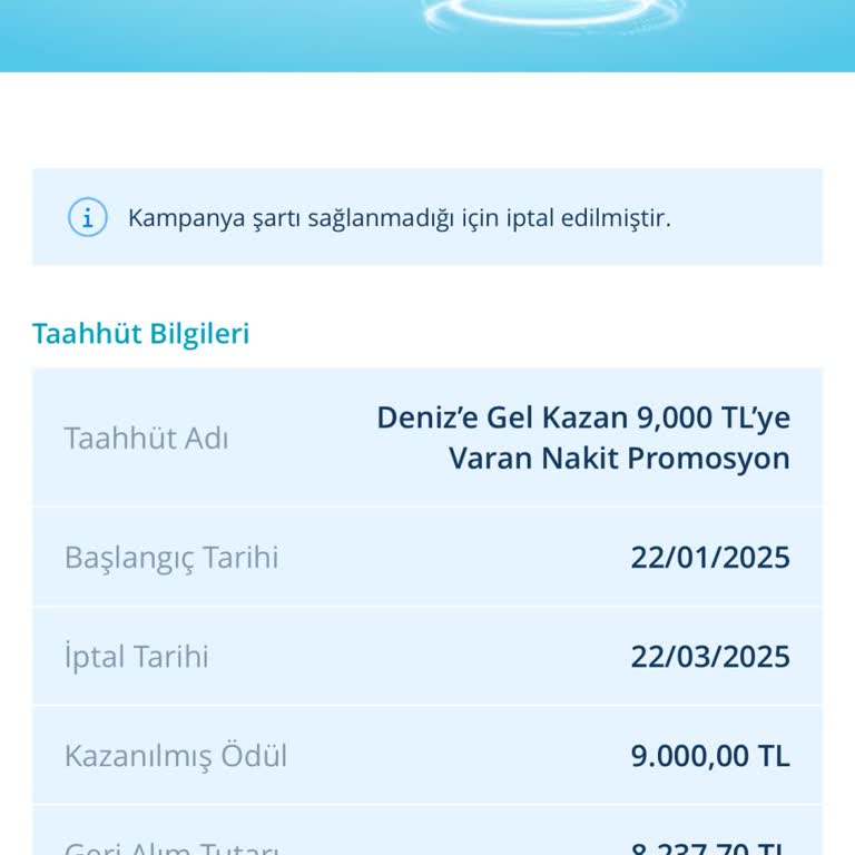 Denizbank Promosyon İptali Ve Mağduriyet