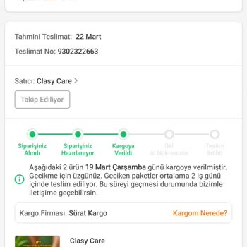 Trendyol Siparişim Sürat Kargo İle Gecikti: Müşteri Hizmetlerinden Yanıt Bekliyorum