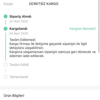 Trendyol Dolap'ta İptal Edilemeyen Sipariş Sorunu