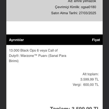 Yetkisiz Oyun İçi Satın Alımlar Ve Para İadesi Talebi