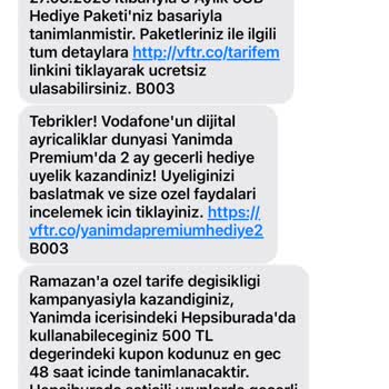 Vodafone'un Yanlış Bilgilendirmeleri Ve İzinsiz Taahhüt Yenileme