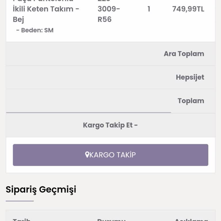 Kargom Nerede? Ürün Ve İletişim Bilgileri Kayboldu