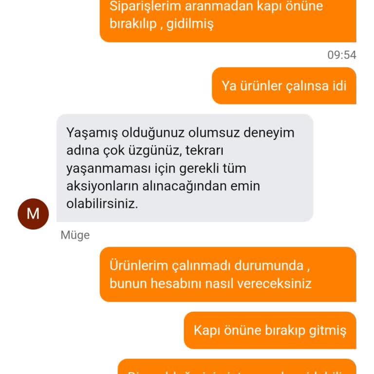 Sipariş Teslimatında İletişim Eksikliği